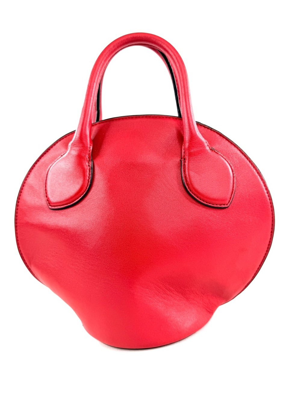 Rebecca Minkoff Pippa Red Leather Mini Dome Satchel Handbag Rare - Picture 2 of 10